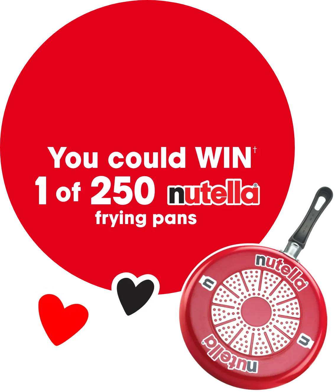 You could WIN 1 of 250 nutella frying pans