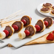 Pancake Skewers with NUTELLA hazelnut spread