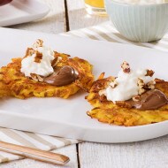 Apple and Carrot Latkes with NUTELLA