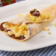 Blintzes with Pineapple, Yogurt and NUTELLA
