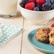 Trail Mix Breakfast Thumbprint Bites with NUTELLA