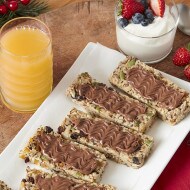 Non bake gluten free granola bars with NUTELLA® hazelnut spread