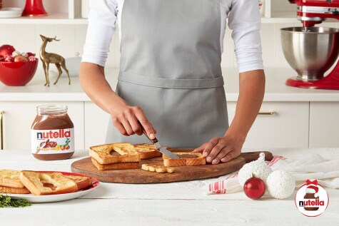 Holiday Peek-a-boo French Toast with Nutella® hazelnut spread - Step 3