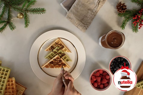 Nutella® Christmas Waffles Step 4