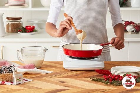 4 Ingredient Mini Pancakes with NUTELLA® hazelnut spread Step 2