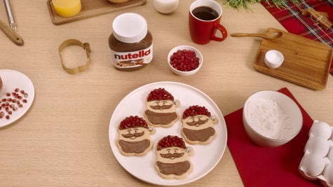 Santa cookie with Nutella®