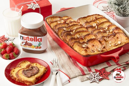 Challah French Toast Bake with Nutella® hazelnut spread