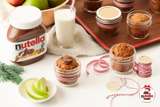 Perfectly giftable muffins with Nutella® hazelnut spread