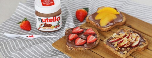 Fancy Toast with Fruit, Nuts & NUTELLA