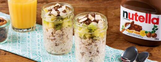 Overnight Oats with Tropical Fruit and NUTELLA