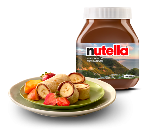 Backpacker breakfast roll-ups with Nutella®