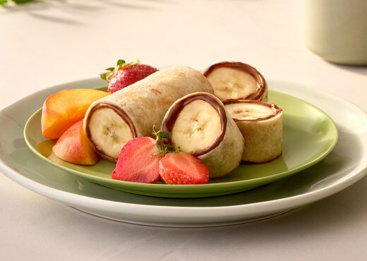 Breakfast Roll-Ups with NUTELLA