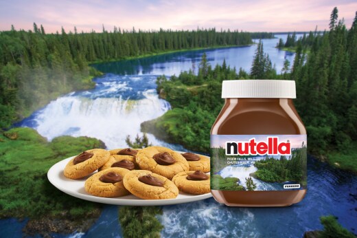 Sunflower Butter Cookies Topped With Nutella®