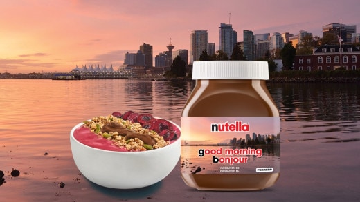 Nutella® Cherry Smoothie Bowl