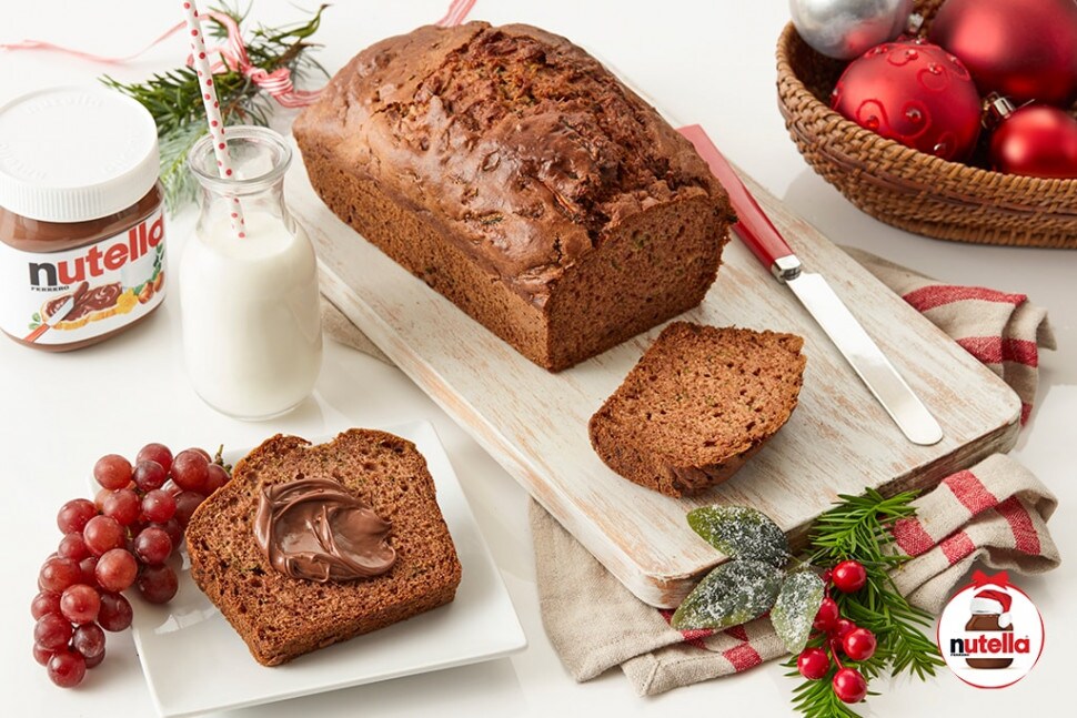 Bake Ahead Zucchini Bread with Nutella® hazelnut spread
