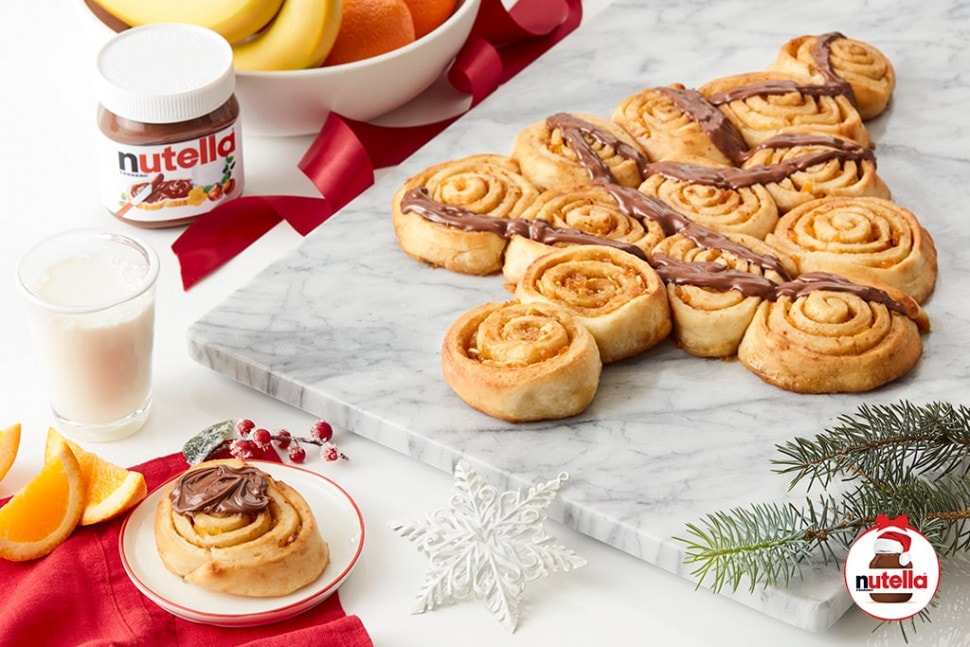 Good Morning Sticky Buns with Apricot and Nutella® hazelnut spread