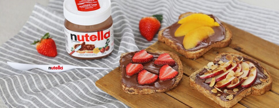 Fancy Toast with Fruit, Nuts & NUTELLA