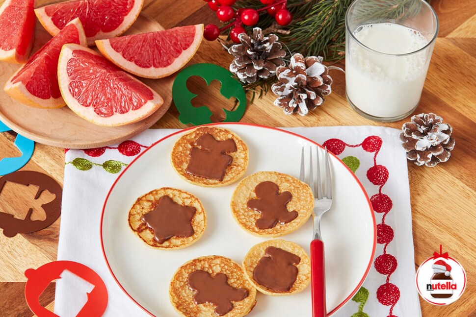 4 Ingredient Mini Pancakes with NUTELLA® hazelnut spread