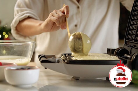 Waffles Navideños con Nutella® Paso 3 | Nutella