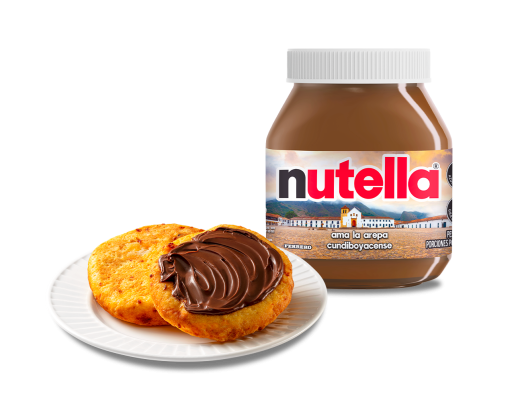 Nutella ama la arepa cundiboyacense