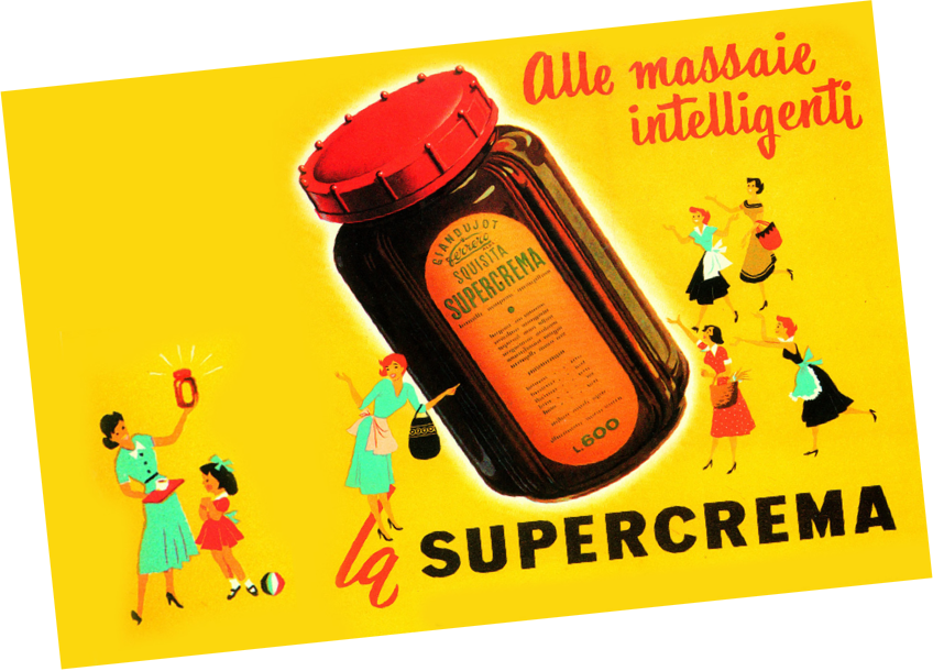 Plakát se sklenicí pomazánky SuperCrema | Nutella