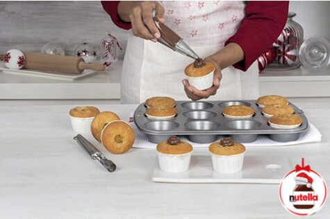 Pomarančové muffiny s Nutellou® - step 5 Pomarančové muffiny s Nutellou® - step 5