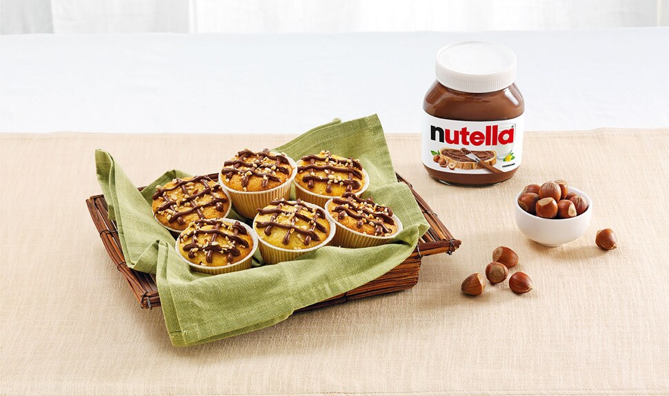 Muffin s  pomazánkou Nutella® ve třech příchutích