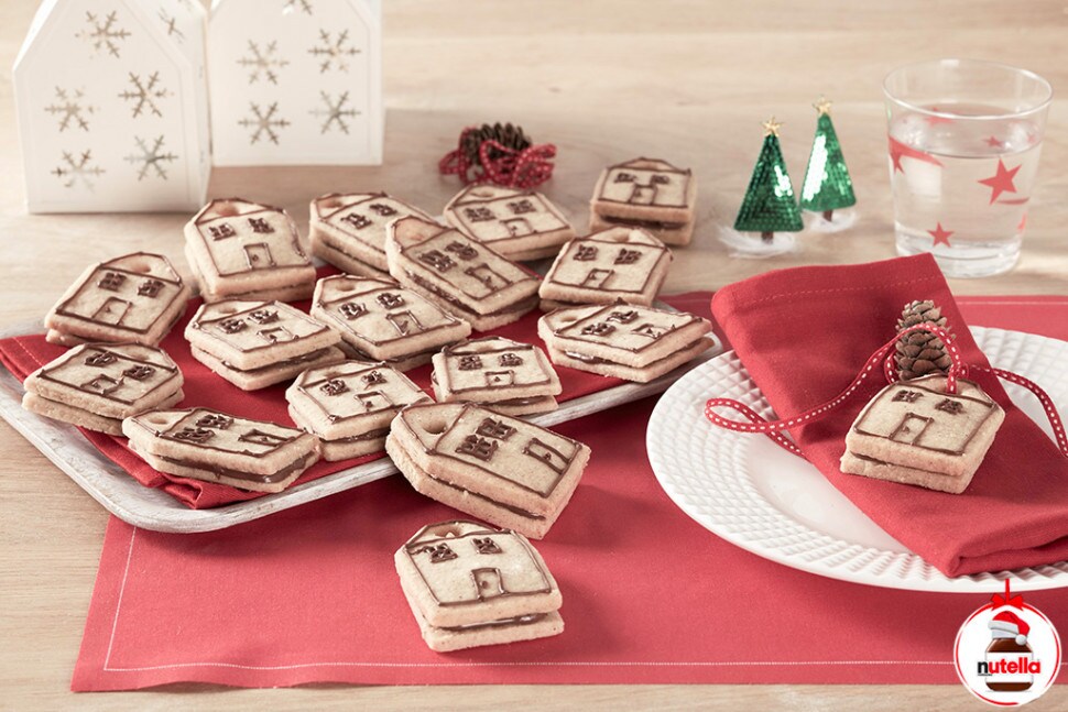 Vánoční sendvičové shortbread s pomazánkou Nutella® | Nutella