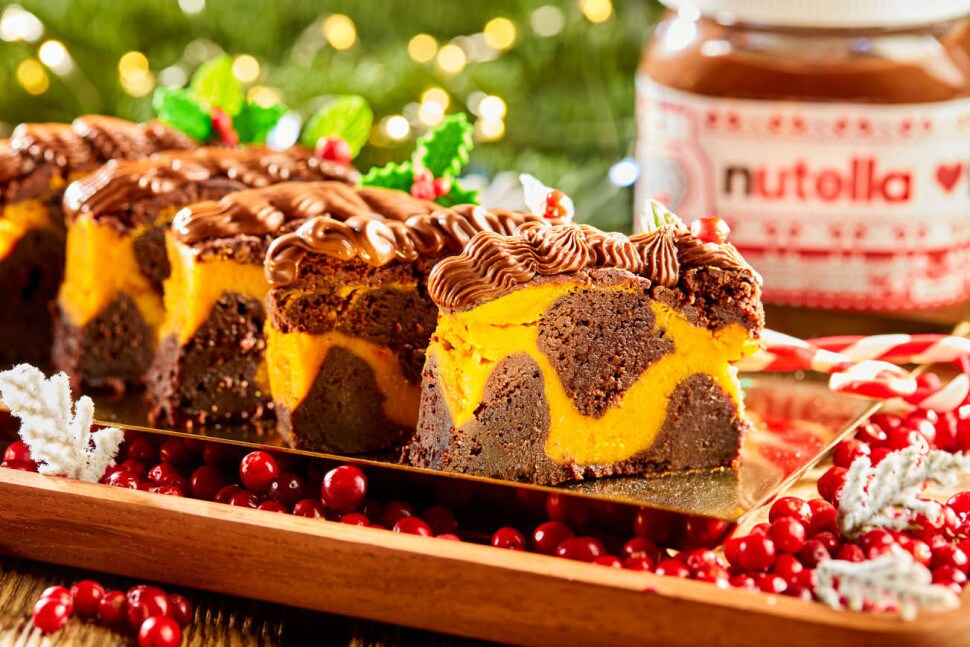 Jedinečný čokoládovo-dýňový cheesecake zdobený pomazánkou Nutella® | Nutella®