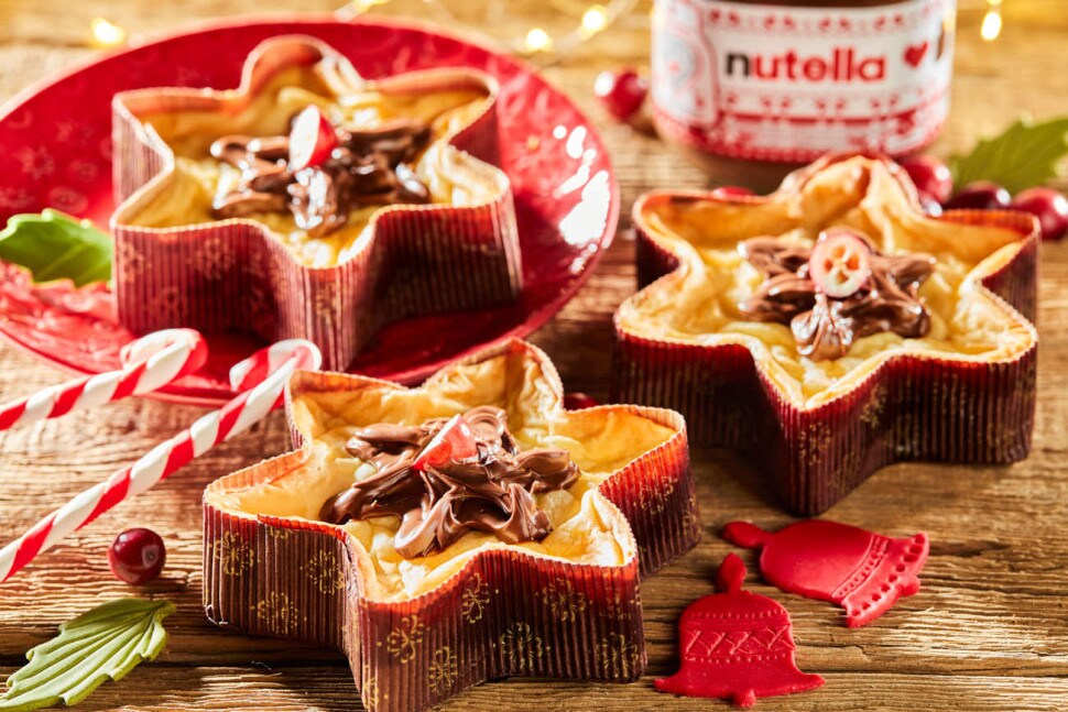 Mini cheesecaky ve tvaru hvězd | Nutella®