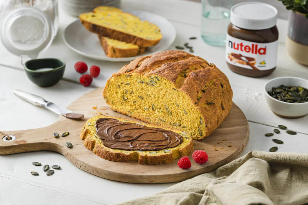 Kürbiskernbrot mit nutella® + Leicht/2 h 50 min