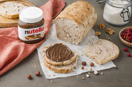 Nussbrot mit nutella® + Leicht/2 h 30 min