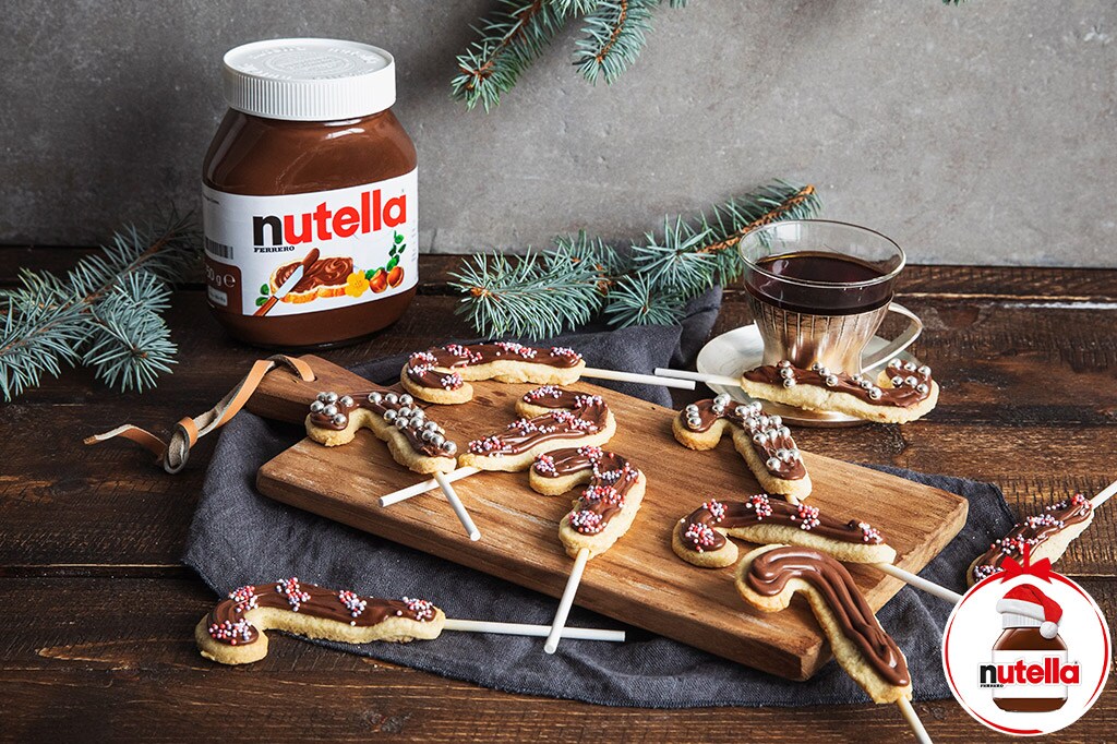 nutella® Rezepte - Butterplätzchen-Lollis mit nutella®