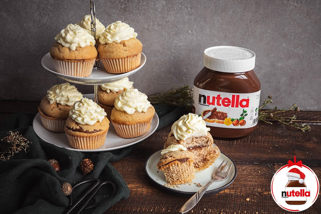 nutella® Rezepte - Lebkuchen-Cupcakes mit nutella®