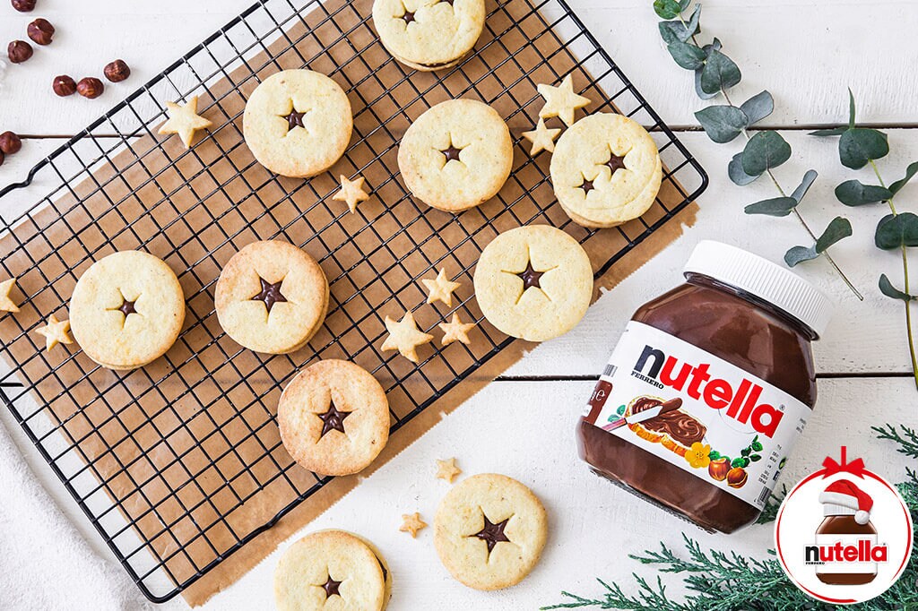 nutella® Rezepte - Mürbteigplätzchen mit nutella®