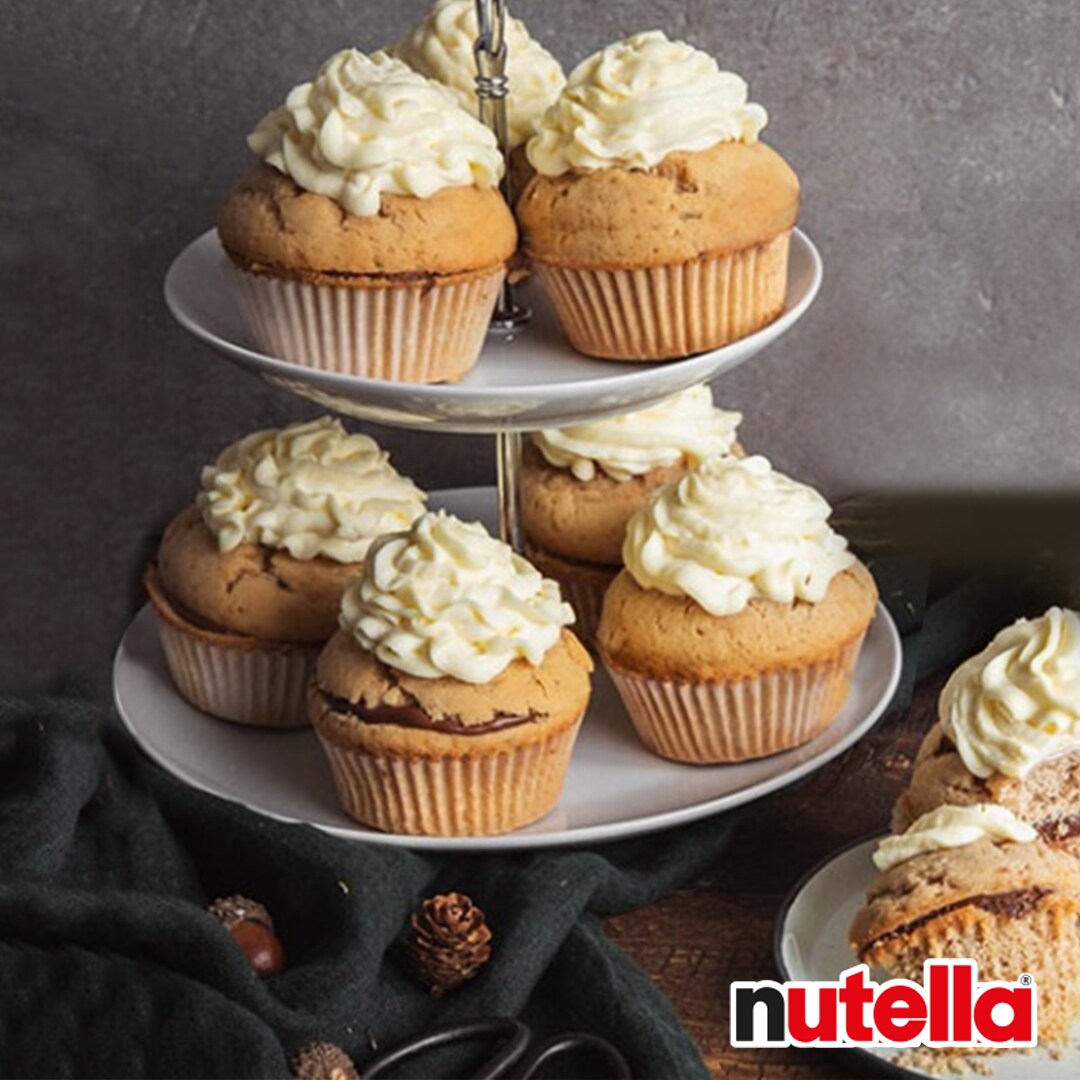 Weihnachtliche Lebkuchen-Cupcakes mit nutella®