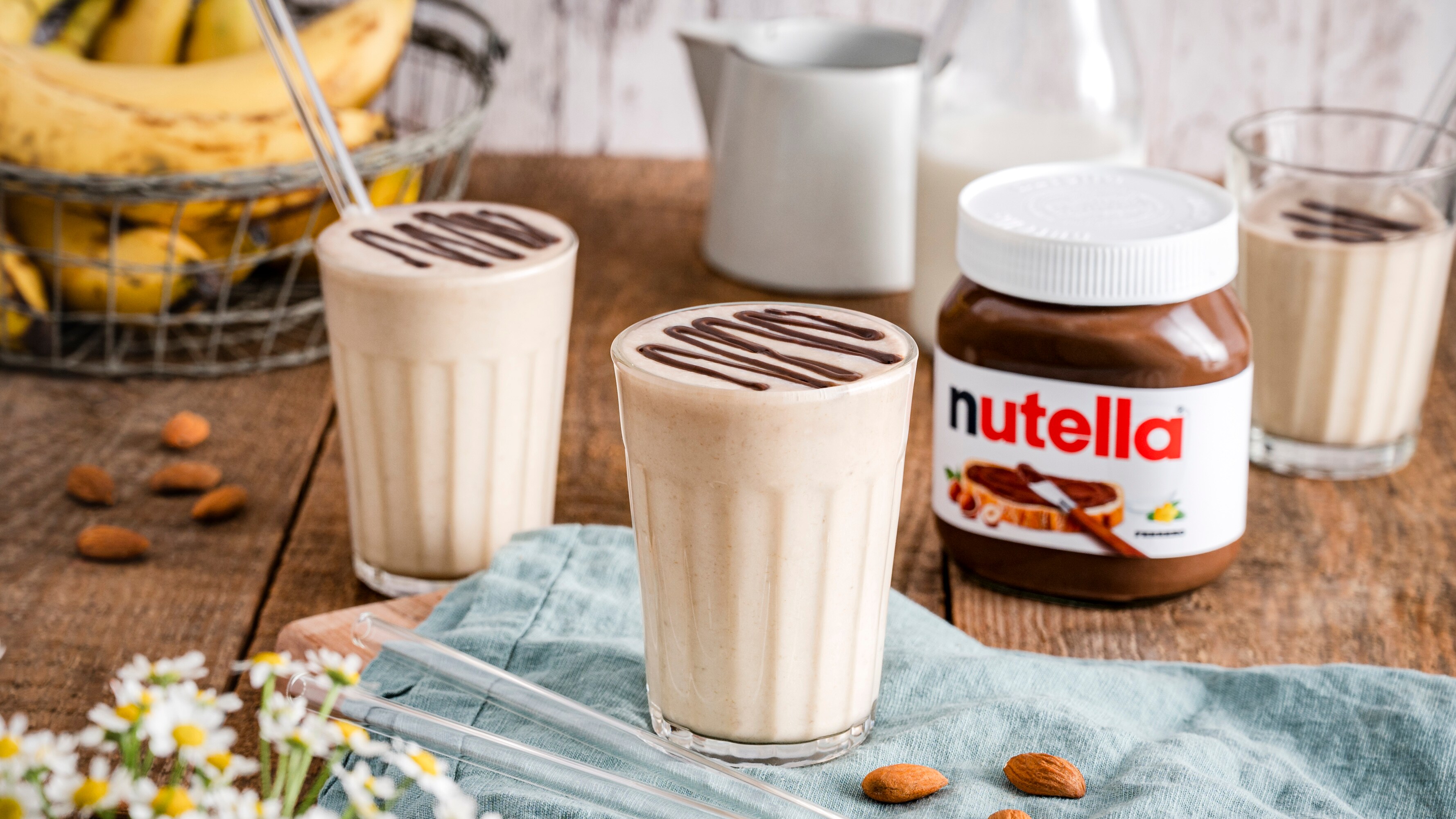Bananen-Icecream-Milkshake mit nutella®