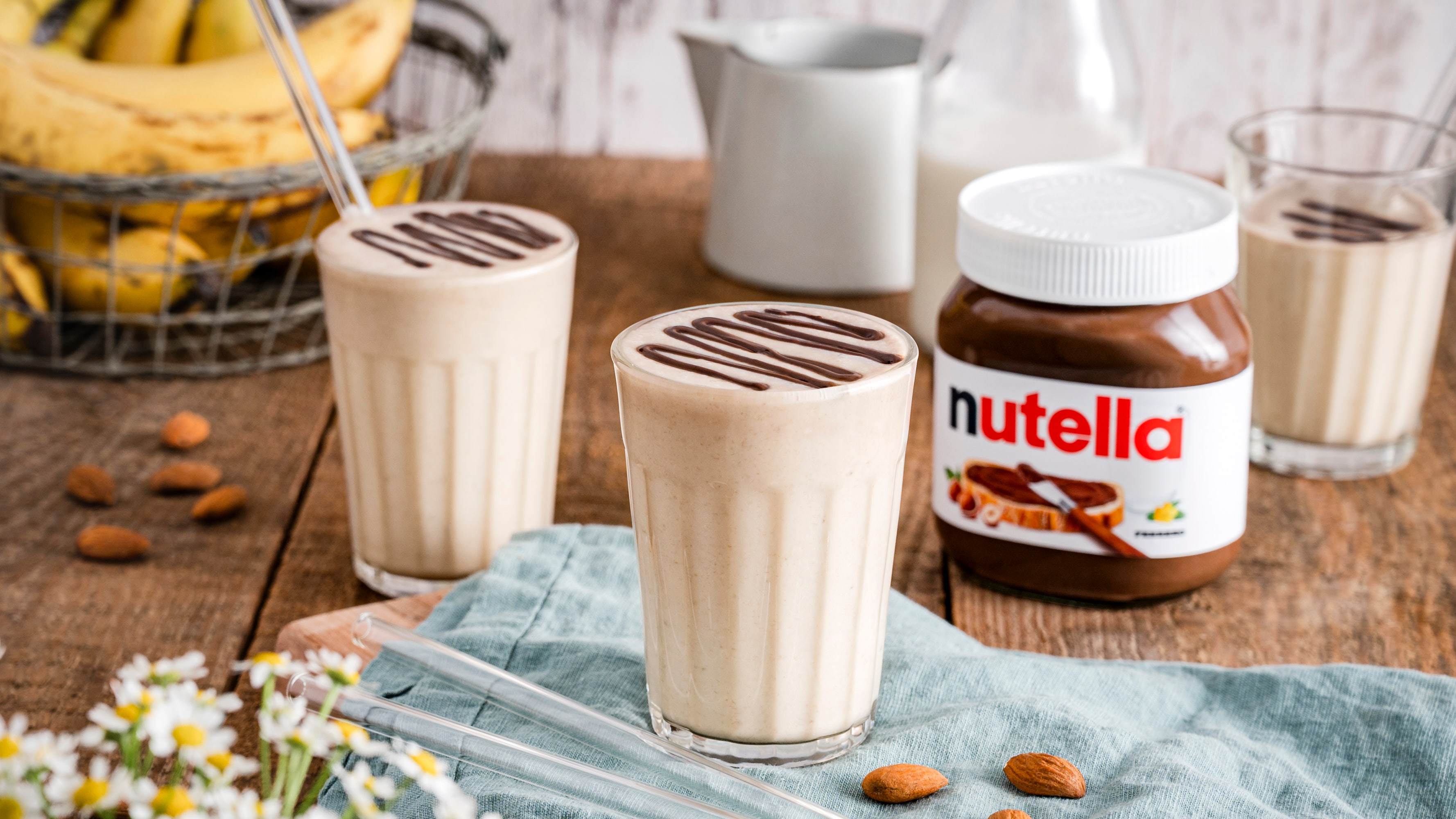 Bananen-Icecream-Milkshake mit nutella®