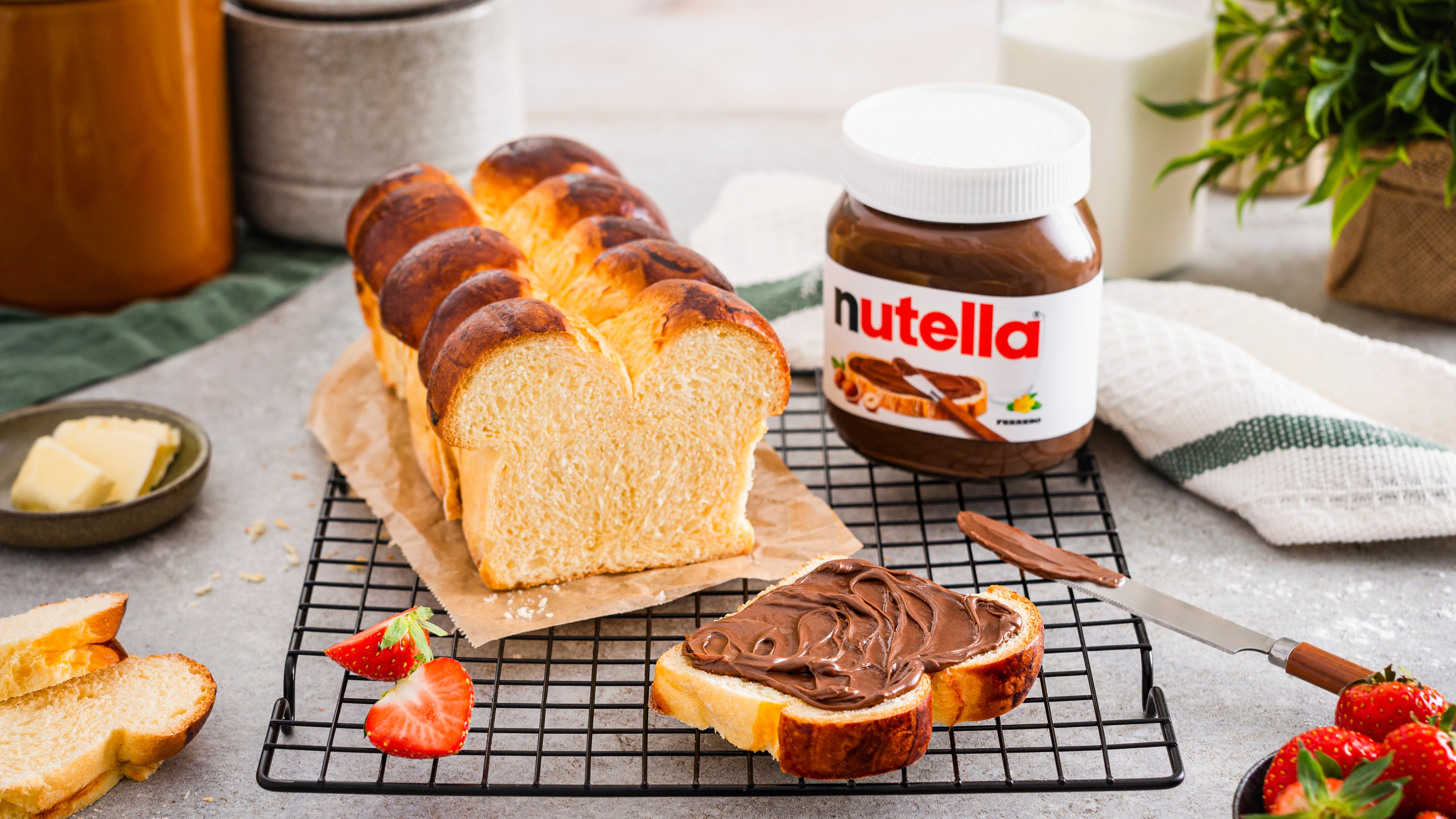Weiche Brioche mit zarter Kruste & leckerem Kern aus nutella®