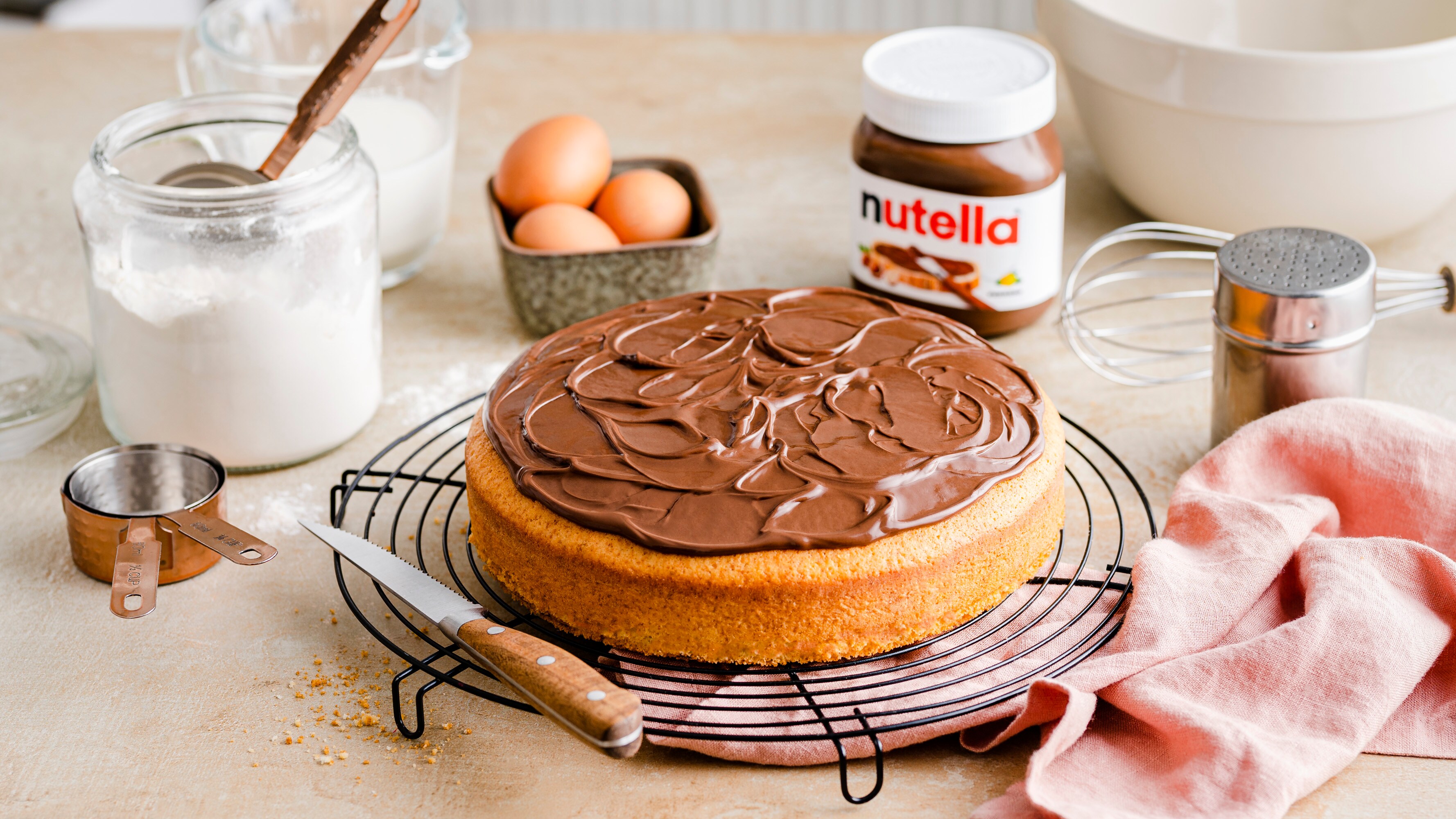 nutella® Rezepte - Muttertag Sponge-Cake mit nutella®