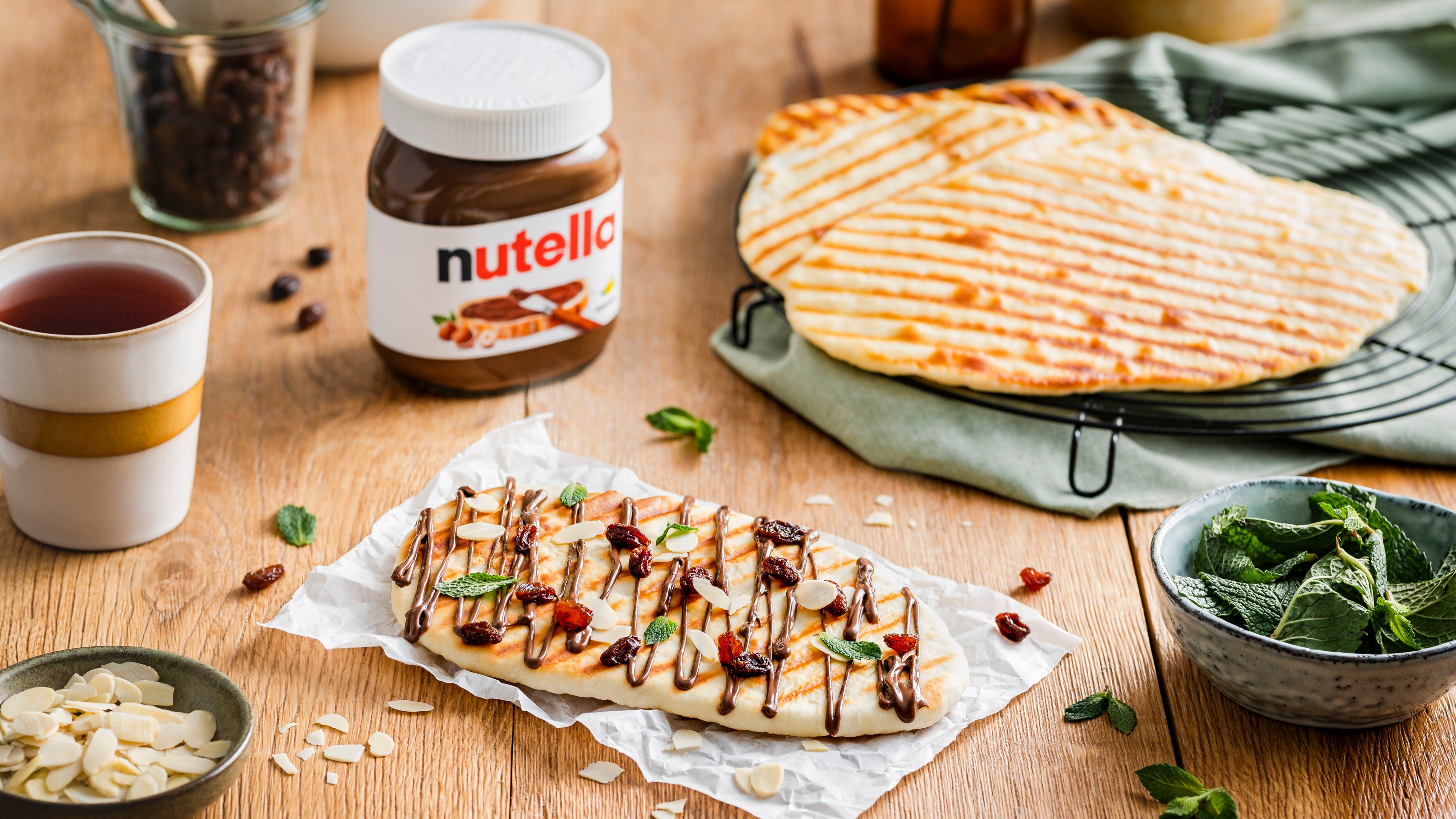 Süßes Naanbrot mit nutella®