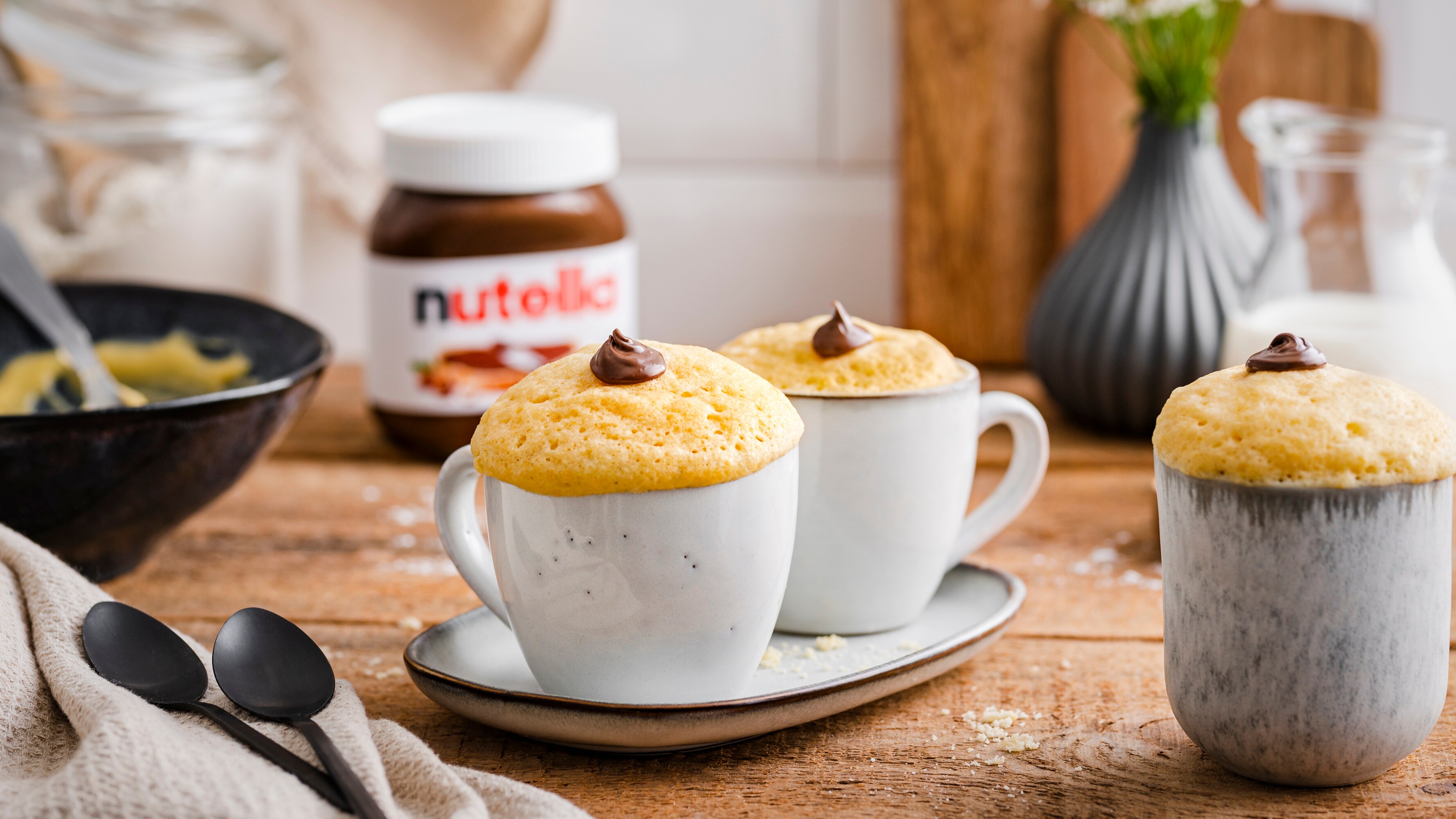 nutella® Tassenkuchen: Der schnelle Schoko-Genuss aus der Mikrowelle