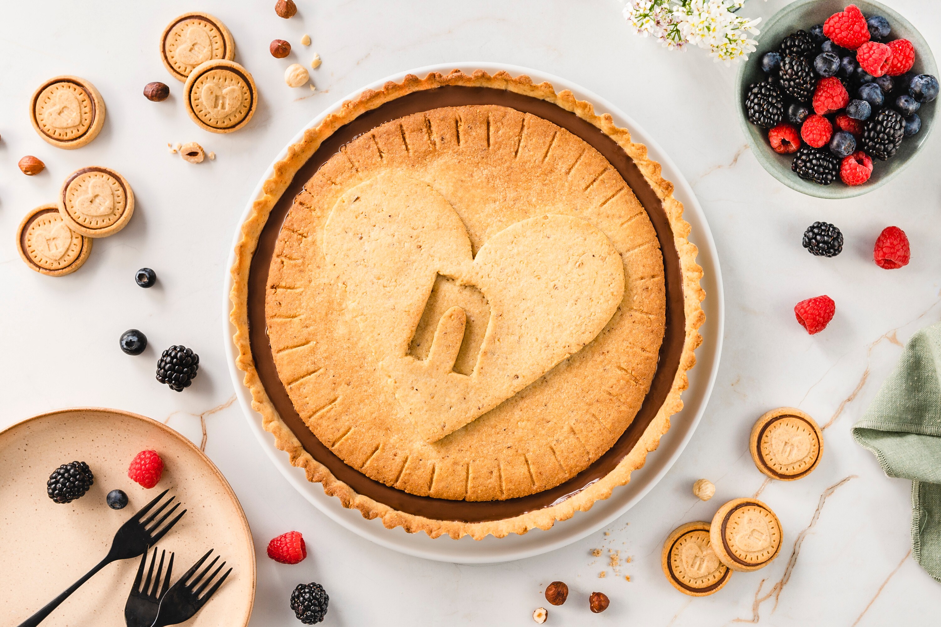 nutella® Rezepte - Biscuit Tarte mit nutella®