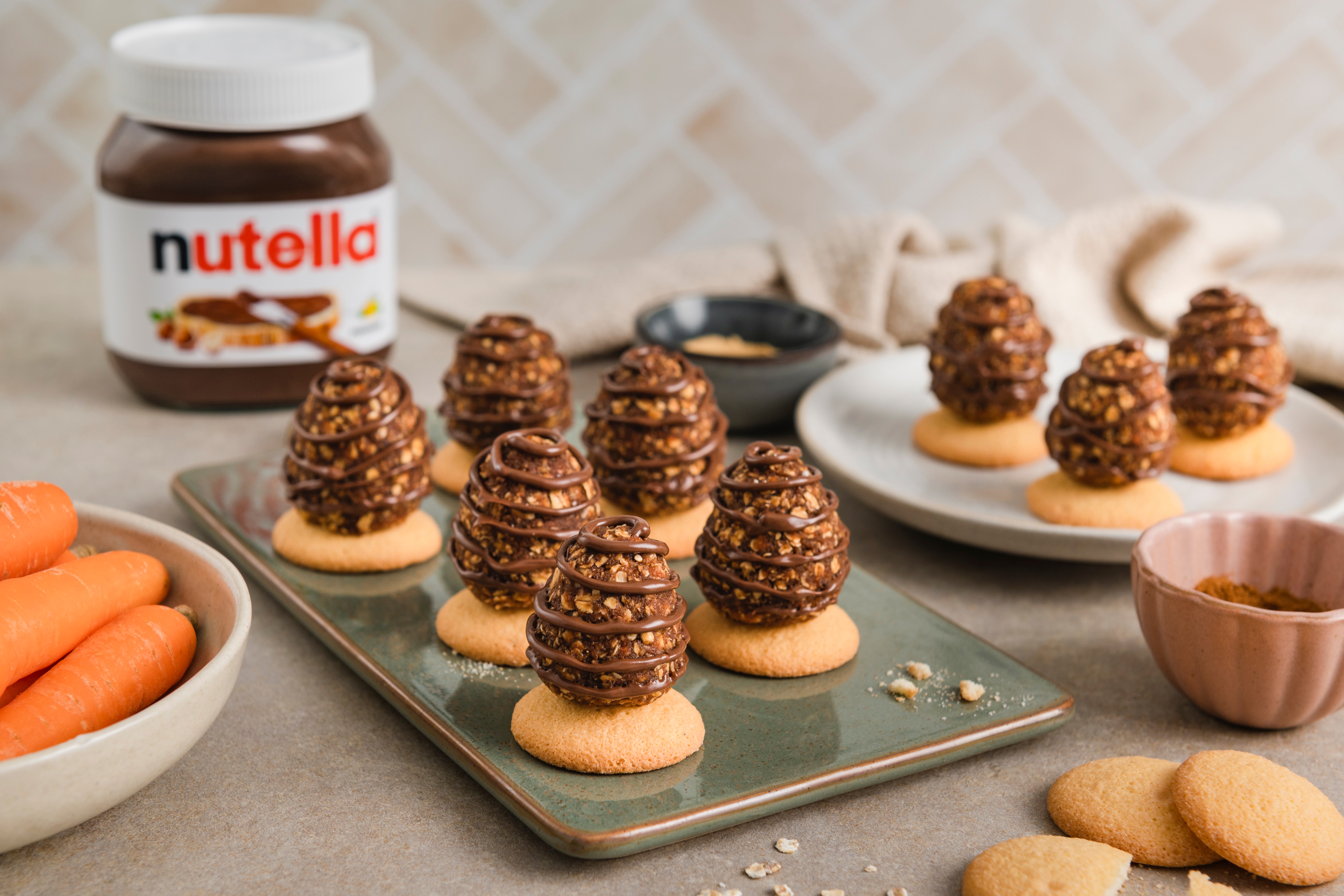 Schnelle No-Bake Karottenkuchen-Trüffel mit einem zarten Kern aus nutella®