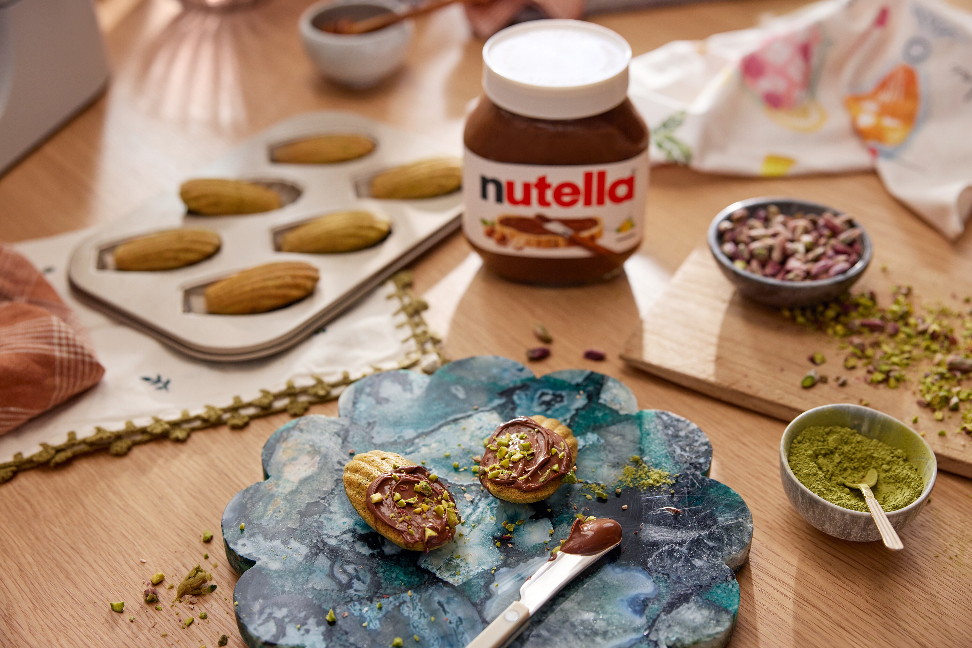 Französische Matcha-Madeleines: Sanft herb & mit cremiger nutella®