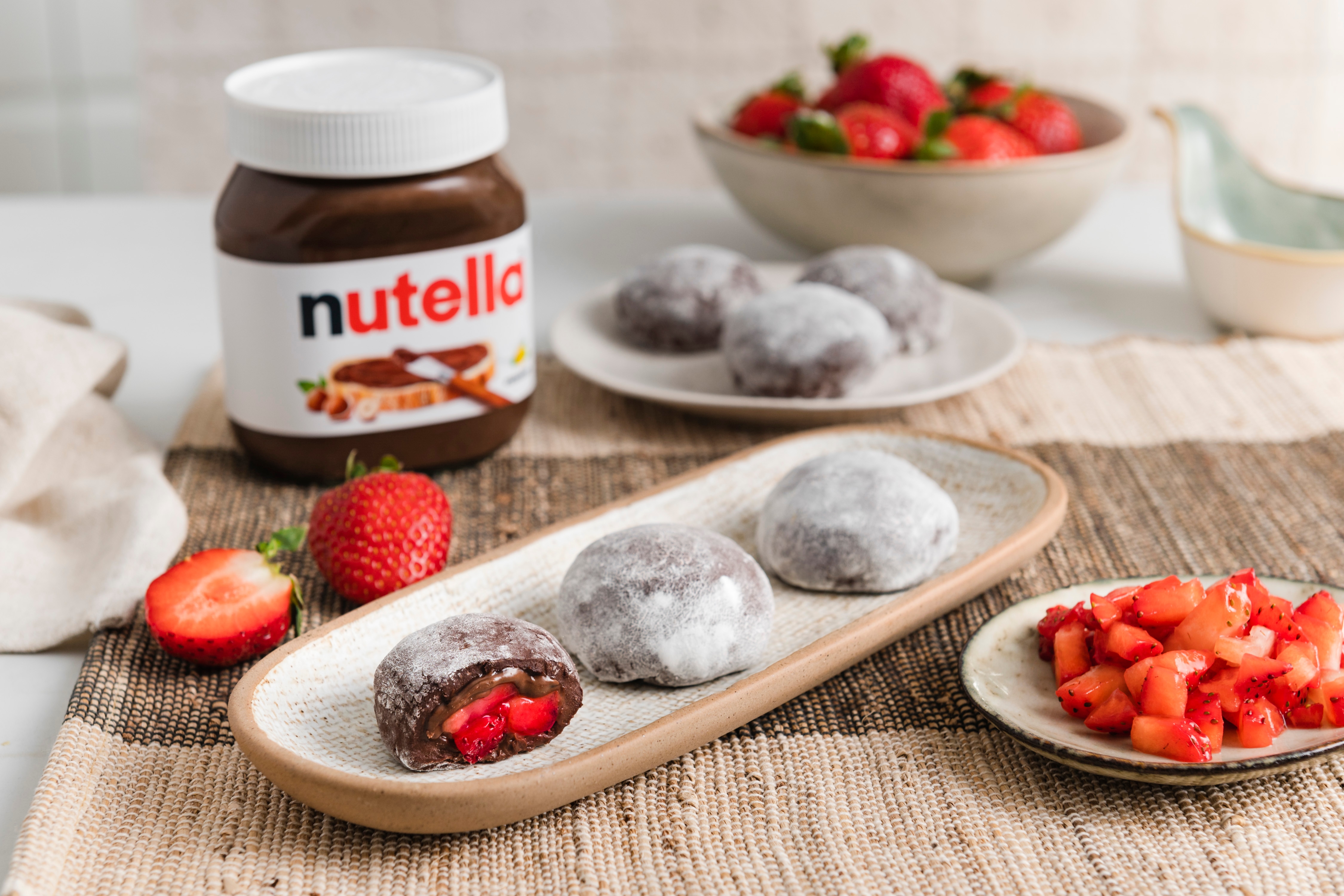 Cremige Schoko-Mochis mit zartem Kern aus nutella®