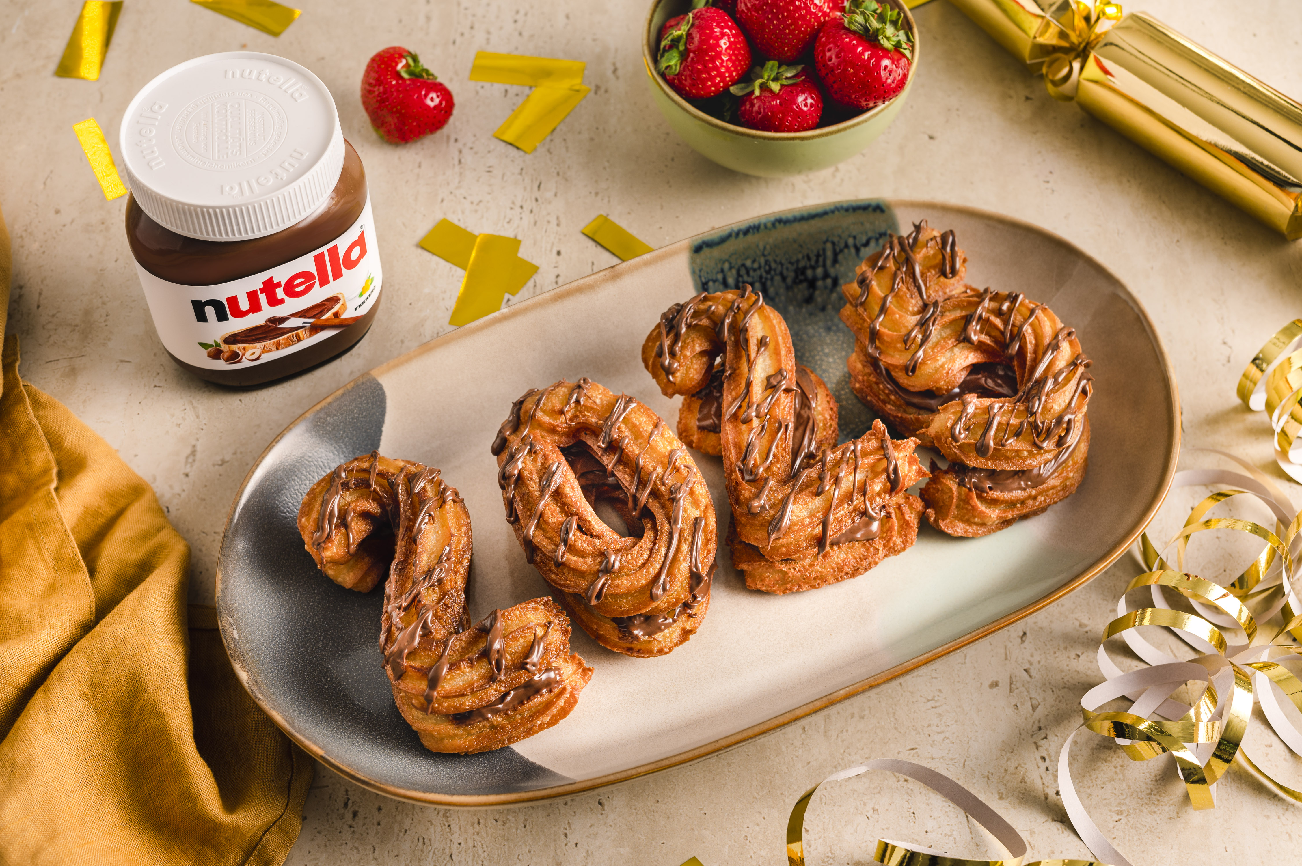 New Years Churros mit nutella®
