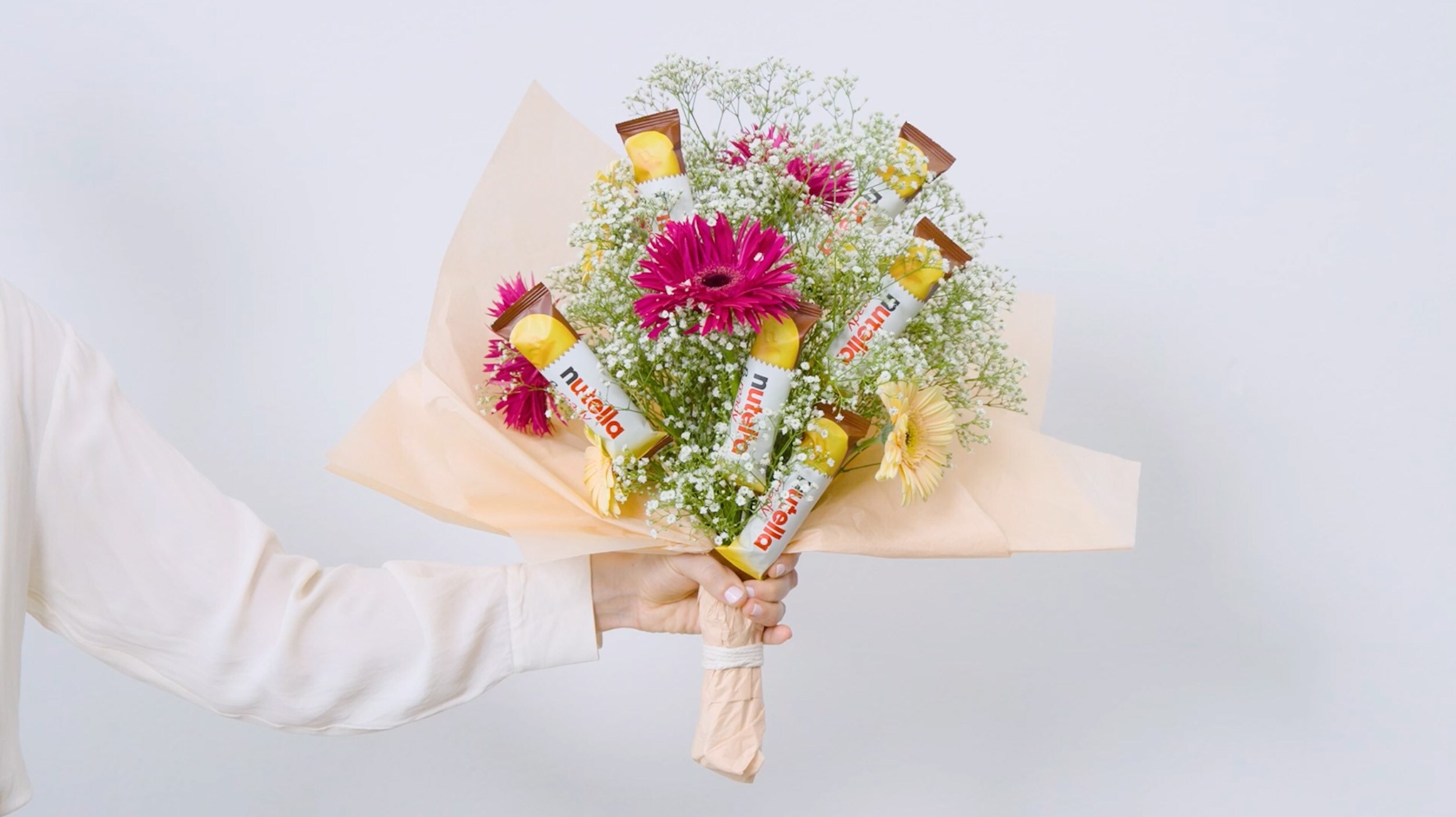 DIY - nutella - Blumenstrauß 