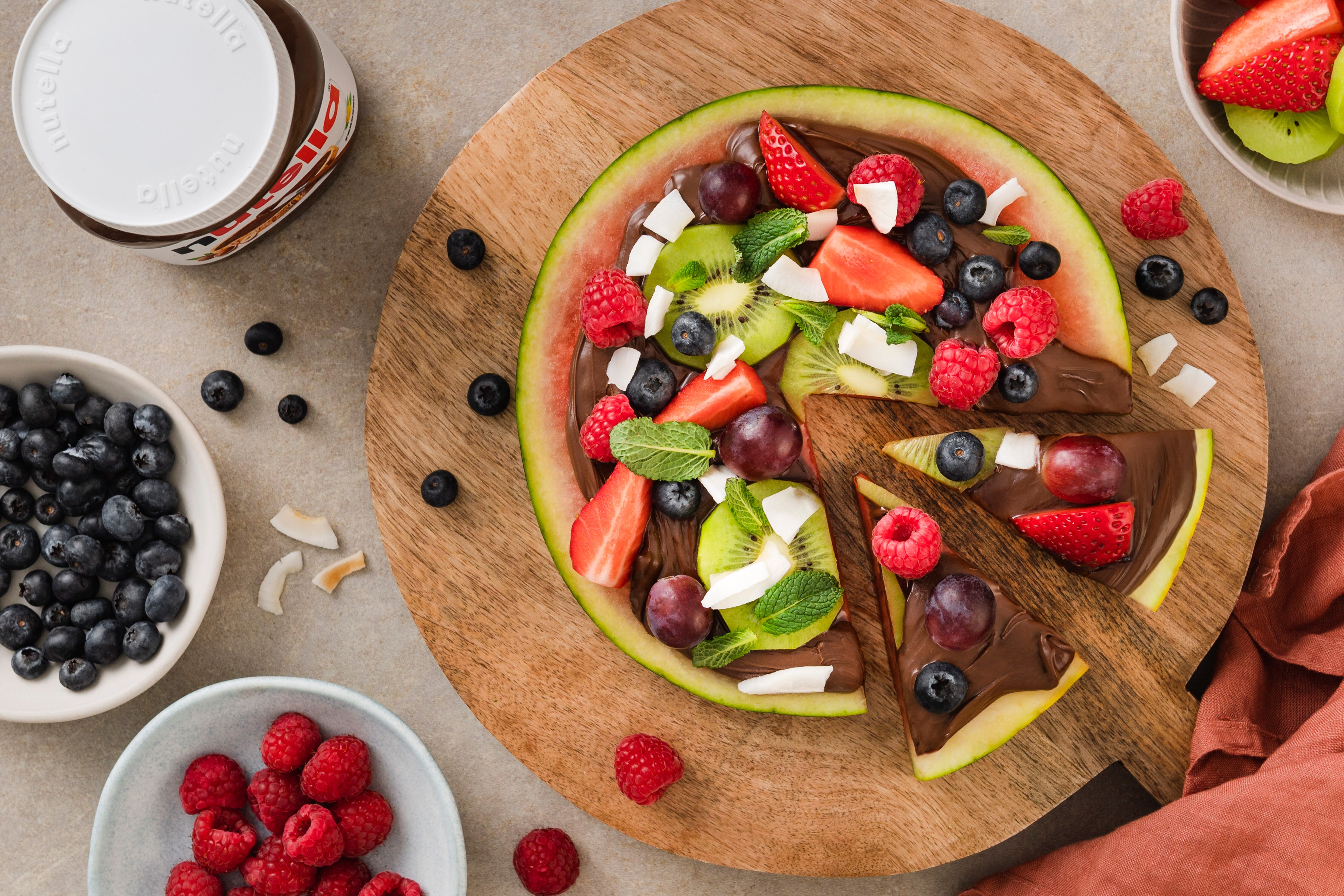 Wassermelonen-Pizza mit nutella®