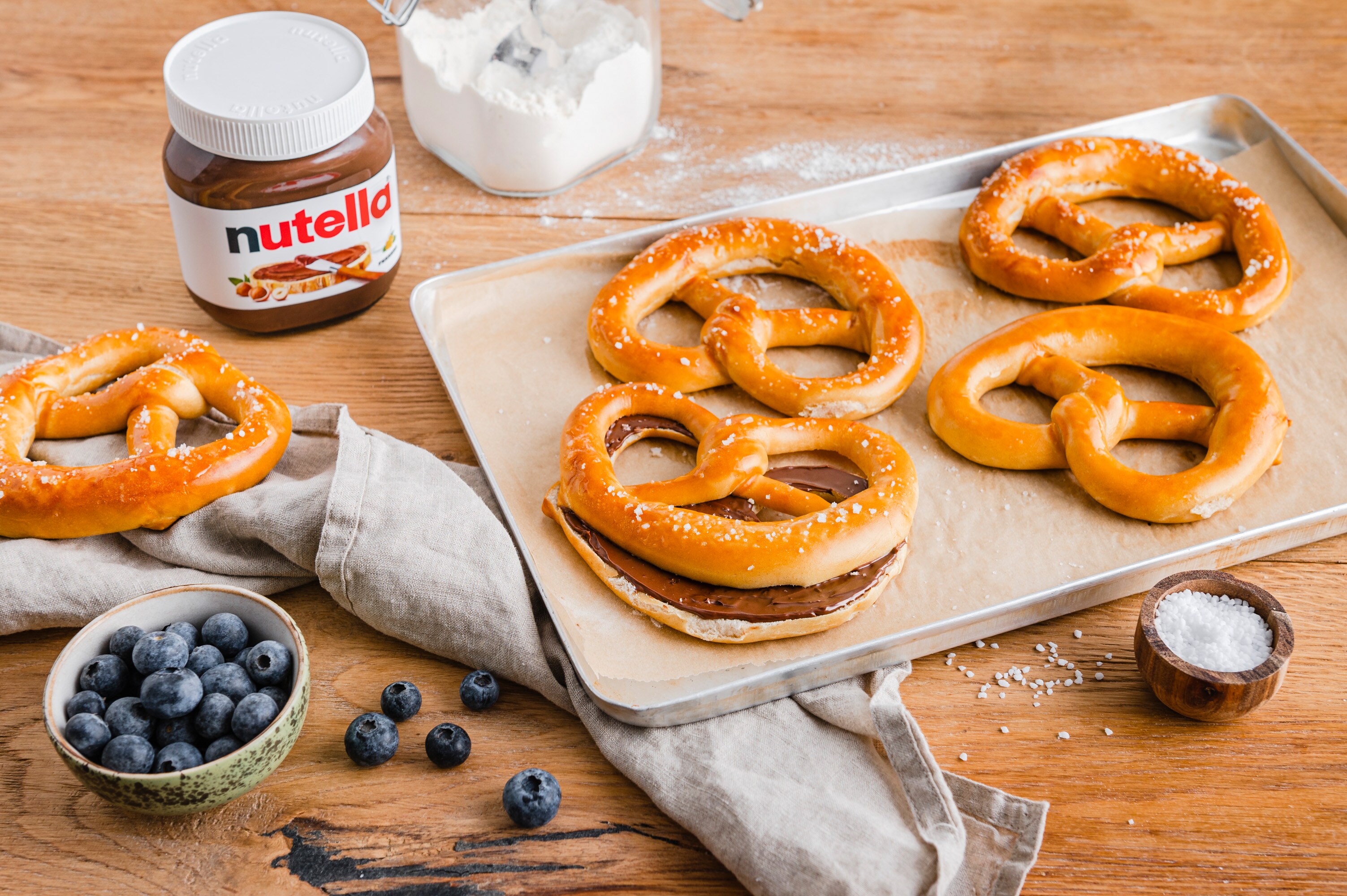 Knusprige Laugenbrezel: Mit einem leckeren Finish aus nutella®